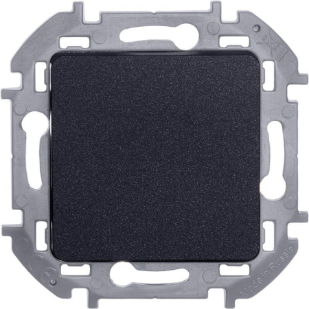 Переключатель 1-кл. Inspiria 10А IP20 250В 10AX механизм антрацит IEK 673653