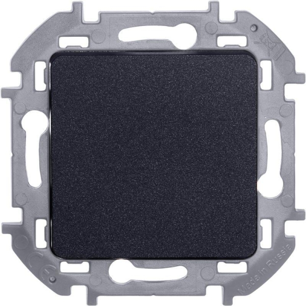 Переключатель 1-кл. Inspiria 10А IP20 250В 10AX механизм антрацит IEK 673653