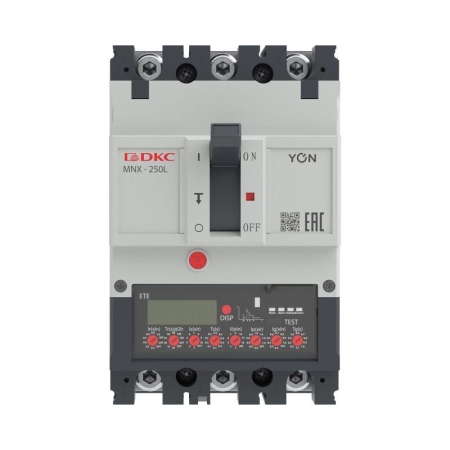 Выключатель автоматический 3P 250А 70кА pro MNX250L при AC415V расцепитель ETE YON MNX250L3PETE0250