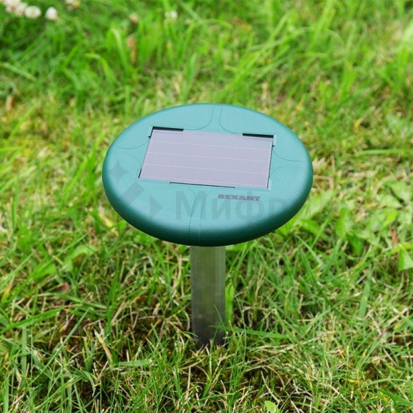 Отпугиватель змей ультразвуковой R30м солнечная батарея с подсветкой Rexant 71-0027