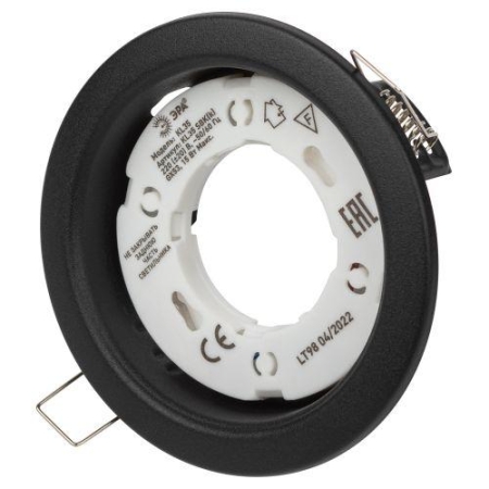 Светильник точечный KL35 SBK GX53 встраив. (к) черн. матов. ЭРА Б0055813