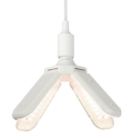 Лампа светодиодная FITO-36W-Rа90-E27-FOLD 36Вт Е27 4-лепестковая для растений полноспектральная Эра Б0061430