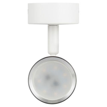 Светильник OL35 WH MR16 GU10 IP20 настенно-потолочный спот бел. хром ЭРА Б0056363