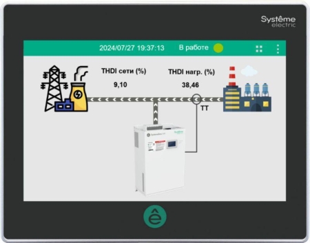 Дисплей ЖК выносной 7дюйм для активного фильтра гармоник SE AHFHMI7