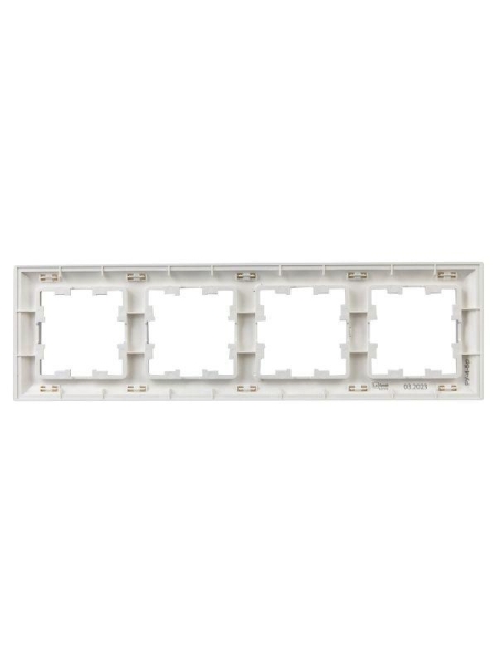 Рамка 4-м BRITE РУ-4-Бр алюм./алюм. IEK BR-M42-12-K47