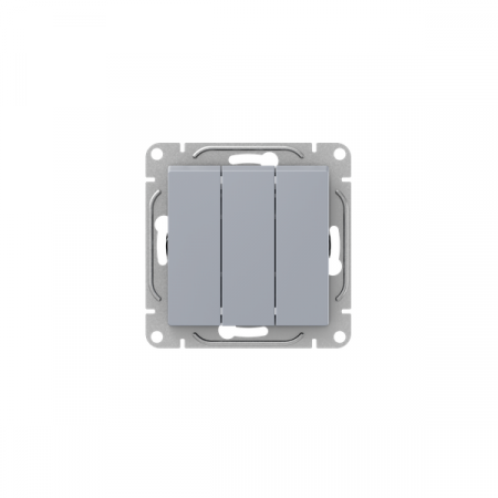 Выключатель 3-кл. СП Эпика механизм алюм. EKF UP1-SWA-31