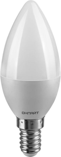 Лампа светодиодная 90 411 OLL-C37-9-230-4K-E14-FR (PRO 90-240В) ОНЛАЙТ 90411