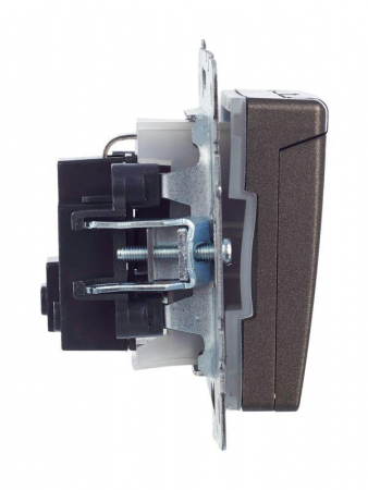 Розетка BRITE РСбш10-3-44-БрТБ 16А IP44 с заземл. защ. шторки с крышкой механизм бронза IEK BR-R16-16-44-K45