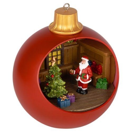 Фигура светодиодная новогодняя EFIS-S03 композиция Шар красный мультиколор 3хАА 15х15х17см Эра Б0060562