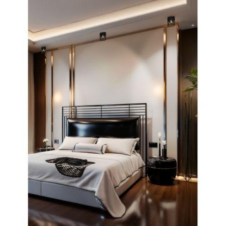 Светильник OL48 WH/BK MR16 GU10 IP44 настенно-потолочный спот черн./бел. Эра Б0059799