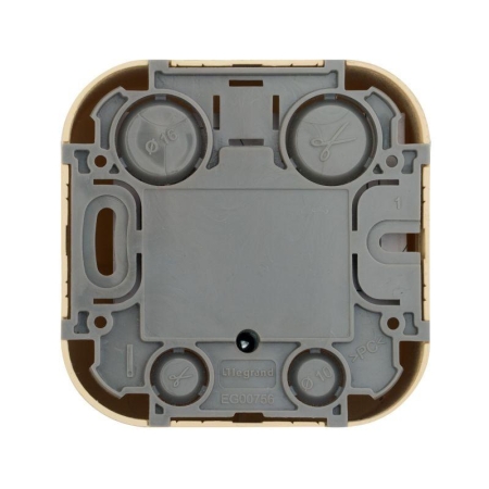 Розетка телевизионная TV 1-м ОП Quteo IP20 с топологией "звезда" дерево IEK 782269