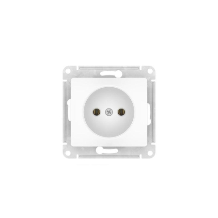 Розетка Glossa 16А без заземл. быстрозажим. клем. механизм бел. SE GSL000141S