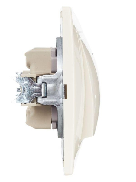 Выключатель 1-кл. СП Кварта 10А IP20 ВС10-1-1-ККм с индикацией крем. GENERICA EVK11-K33-10-DM