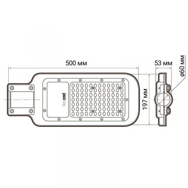 Светильник светодиодный PSL 07 120Вт 5000К IP65 AC180-260 уличный ДКУ Pro JazzWay 5041110