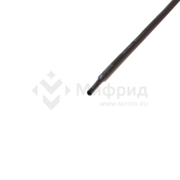 Трубка термоусадочная ТУТ нг 2.5/1.25 черн. 1м Rexant 20-2506