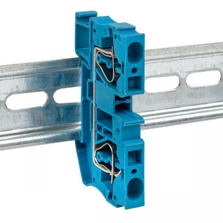 Колодка клеммная ST-4 41А пружинная син. EKF plc-jxb-st-4-blue