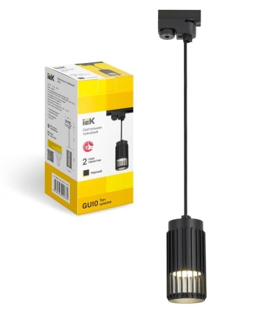 Светильник 4213 декоративный трековый подвесной GU10 черн. IEK LT-UPB0-4213-GU10-1-K02