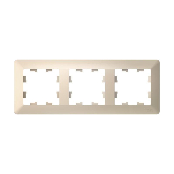 Рамка 3-м AtlasDesign Air беж./дым. бел. SE ATN220203