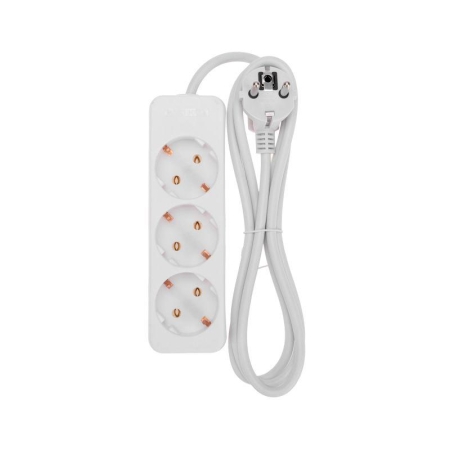 Удлинитель 3х1.5м с заземл. 3х0.75 бел. PROCONNECT 13-4208