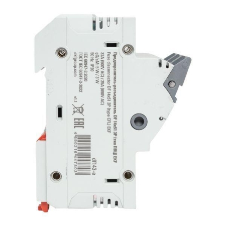 Предохранитель-разъединитель DF 14х51 3п (тип ПВЦ) EKF df143-e
