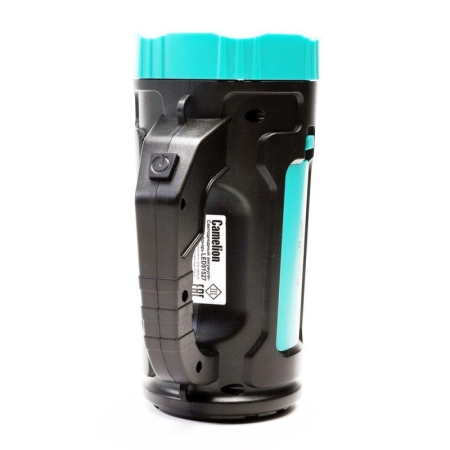 Фонарь аккумуляторный LED51527 3Вт 1LED+COB 4 режима Type C 3хLR03 пластик. черн./зел. Camelion 15130