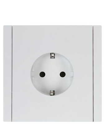 Розетка СП FORTE&PIANO FP215 16А с заземл. защ. шторки винт. крепл. бел. IEK FP-R14-16-K01