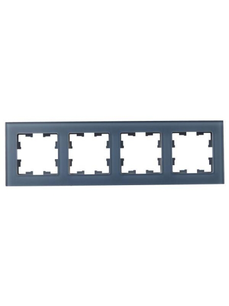 Рамка 4-м BRITE РУ-4-2-Бр стекло маренго матов. IEK BR-M42-G-31-K35