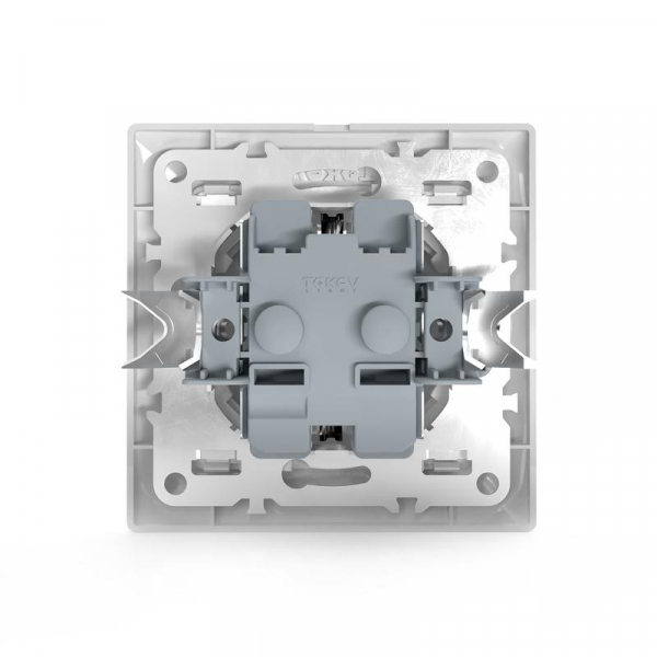 Розетка 1-м СП AVA 16А IP20 с заземл. защ. шторки в сборе бел. TOKOV LIGHT TKL-AV-R1FZSF-C01