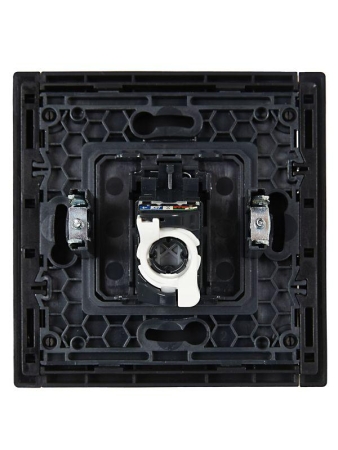 Розетка компьютерная RJ45 кат.5E FORTE&PIANO FP132 черн. IEK FP-K10-1-K02