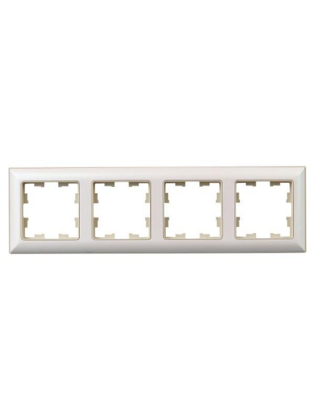 Рамка 4-м BRITE РУ-4-Бр беж./жемчуж. IEK BR-M42-12-1-K10