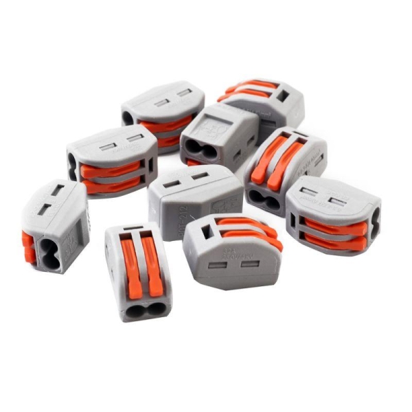 Клемма строительно-монтажная СМК 2 пр. до 4мм 32А 450 В 10шт V02-9W-222-412 сер. Volsten 15218