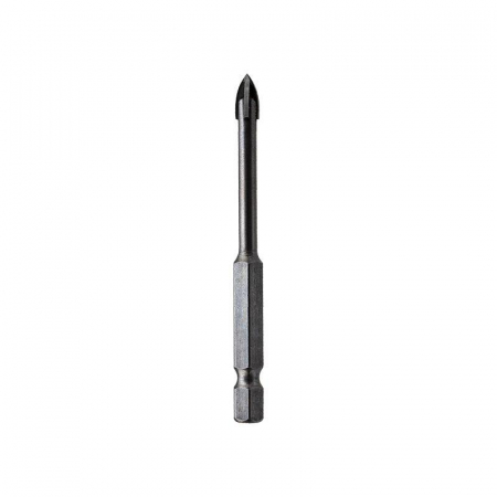 Сверло по стеклу и керамике 4мм 4 грани шестигранный хвостовик Kranz KR-91-0647