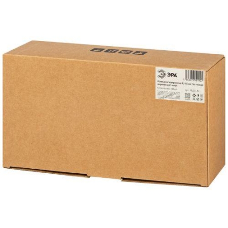 Розетка компьютерная 1-м RJ45 кат.5E неэкранир. Эра Б0056900