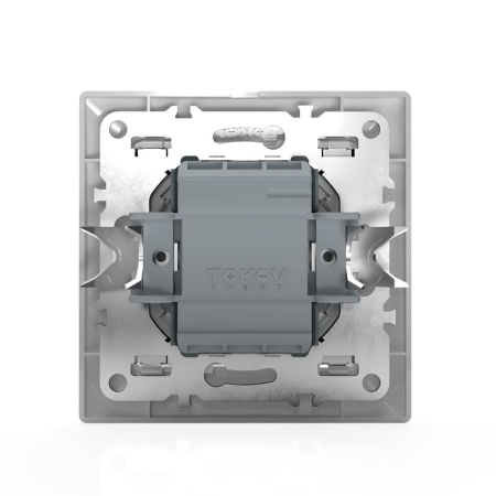 Выключатель 2-кл. СП AVA 10А IP20 с индикатором в сборе бел. TOKOV LIGHT TKL-AV-V2IF-C01