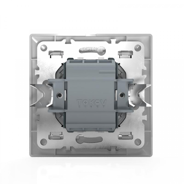 Выключатель 2-кл. СП AVA 10А IP20 с индикатором в сборе бел. TOKOV LIGHT TKL-AV-V2IF-C01