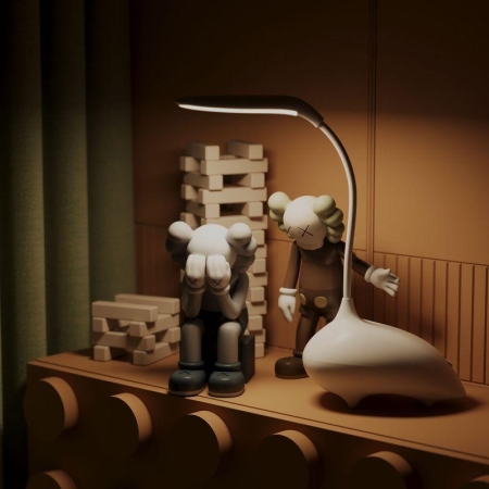 Светильник светодиодный настольный Qplus 6Вт 2700-6000К 330лм 5В аккум. Li-ion 1200мА.ч диммир. детский бел. GAUSS GT7011