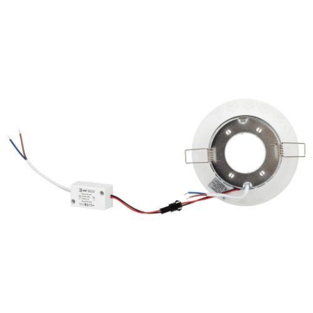 Светильник светодиодный точечный DK LD27 WH/WH GX53 декор со светодиод. подсветкой бел./бел. ЭРА Б0037388