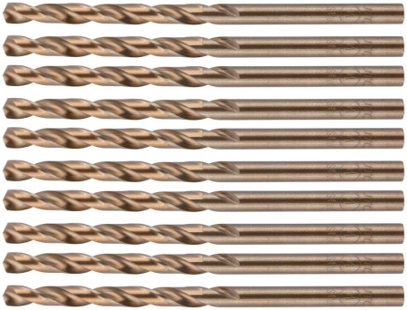 Набор сверл по металлу Profi 4х75мм с кобальтом 5проц. (уп.10шт) Cutop 48-40-10