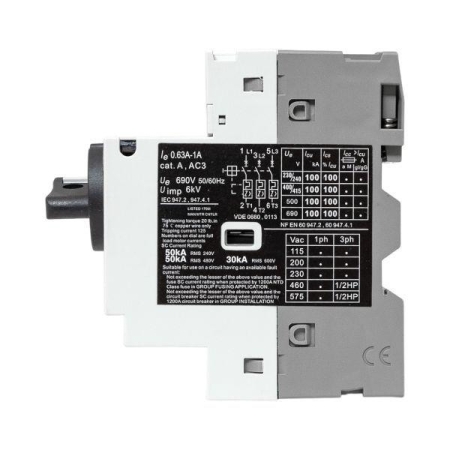 Выключатель автоматический для защиты двигателя GV2P 0.63-1А EKF gv2pm-1.0