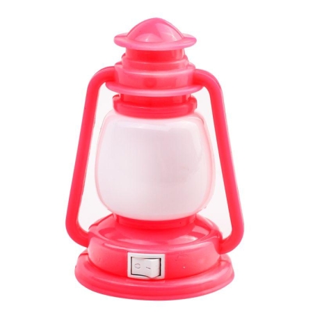 Светильник светодиодный NL-170 "Фонарик" 220В ночник с выкл. розов. Camelion 12526