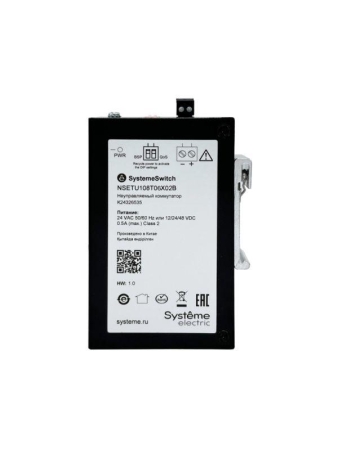 Коммутатор промышленный неуправляемый Ethernet 6х10/100BaseT 2х100BaseX SFP SE NSETU108T06X02B