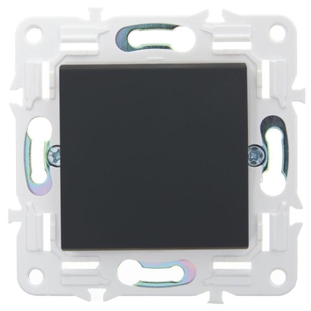 Выключатель 1-кл. SKANDY 10А SK-V01G графит IEK SK-V10-0-10-K53