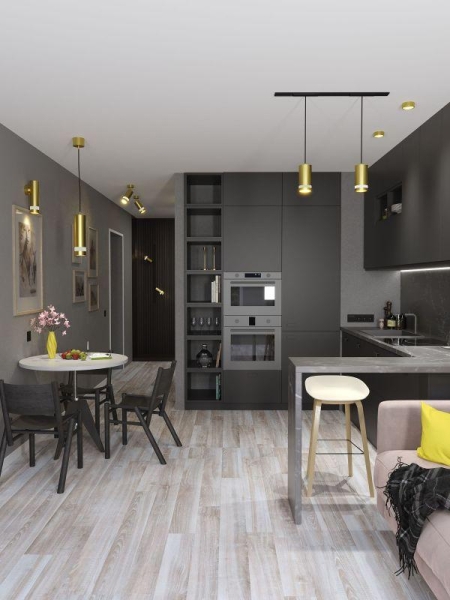 Светильник 4008 настенный под лампу GU10 золото IEK LT-UBB0-4008-GU10-1-K22