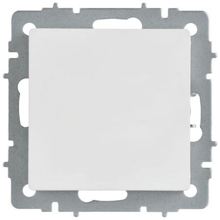 Заглушка BRITE МЗ10-БрАБ с суппортом механизм арктич. бел. IEK BR-PL10-K91