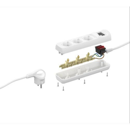 Удлинитель 3х5м с заземл. с выкл. ПВС 3х1.5 16А U-3es-5m-3x1.5 Эра Б0044041