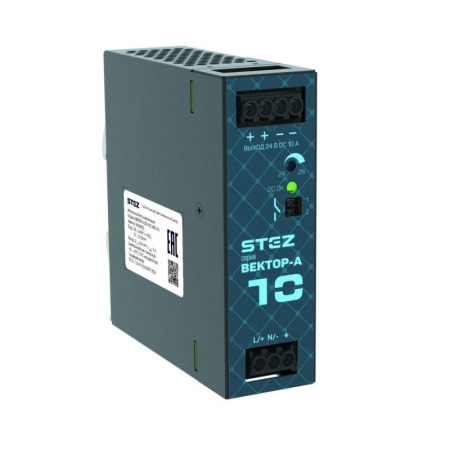 Источник питания ВЕКТОР-А-БП-1AC/24DC/10 СТЭЗ 50100003