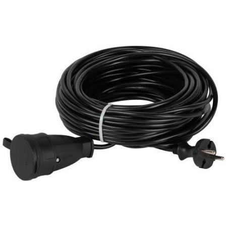 Удлинитель-шнур 1х0м без заземл. ПВС 2х0.75 GREEN LINE BUH-6-20m Эра Б0065138