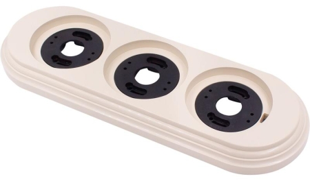 Рамка 3-м пластик песочн. зол. Bironi BF1-630-24