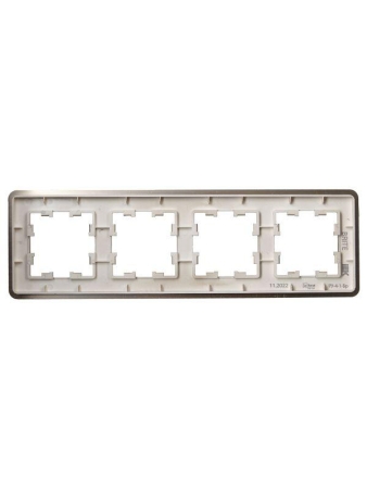 Рамка 4-м BRITE РУ-4-1-Бр метал. шампань RE AL IEK BR-M42-M-21-K37