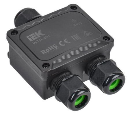 Коробка распределительная герметичная WTP-401 3 ввода IP68 IEK UWB10-Y-450-41-03-68